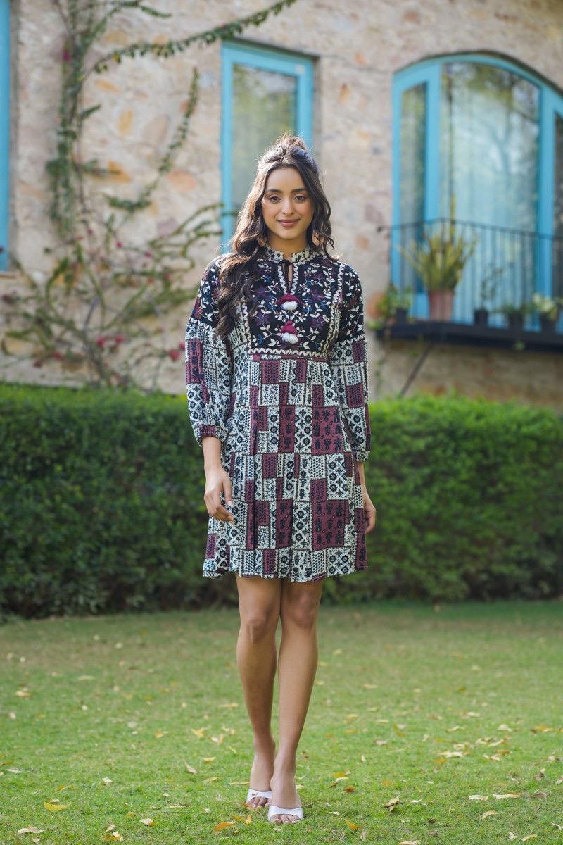 Amara Patchwork Dress