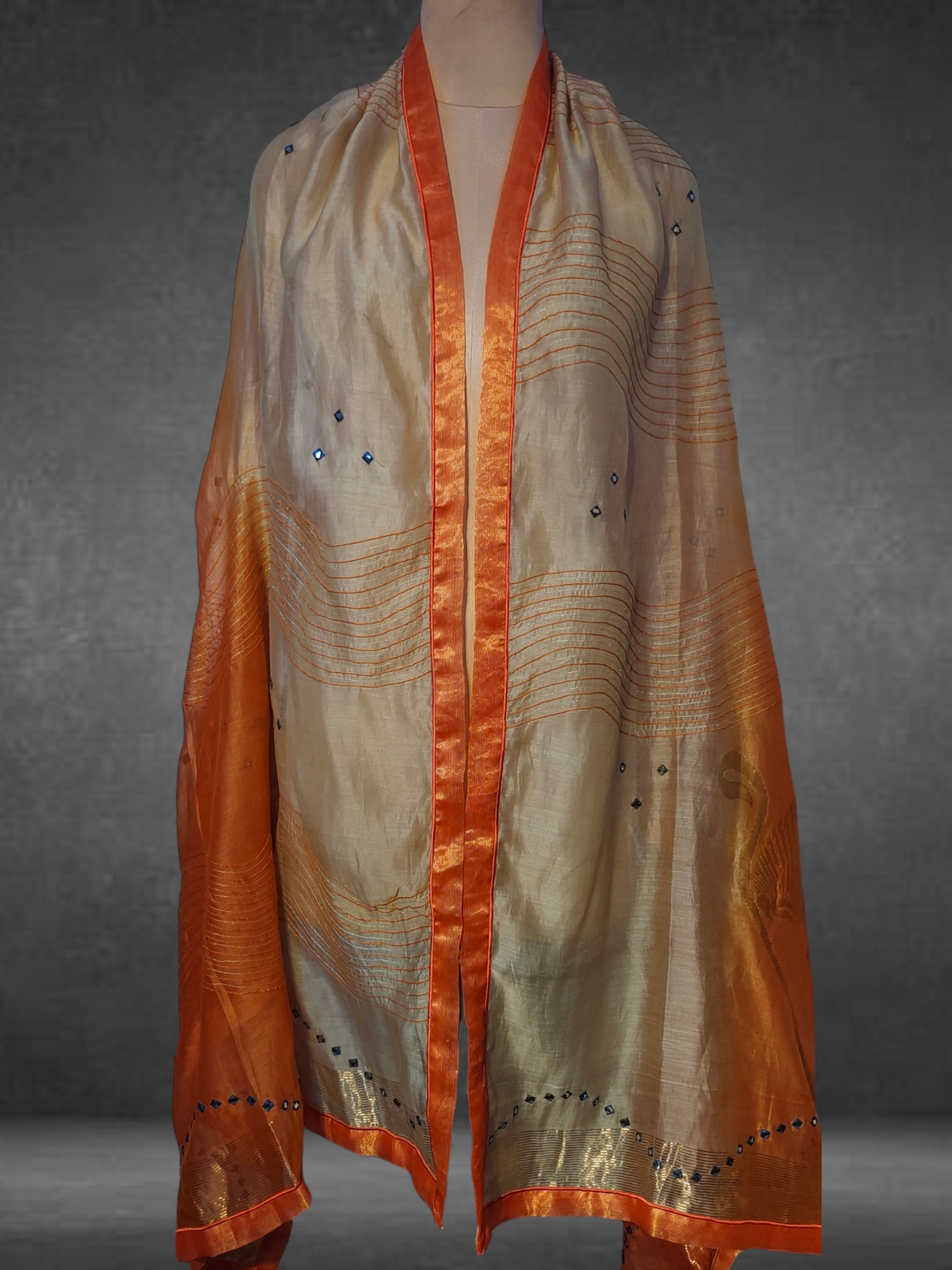 Semi Stitched Formal Chanderi suitset