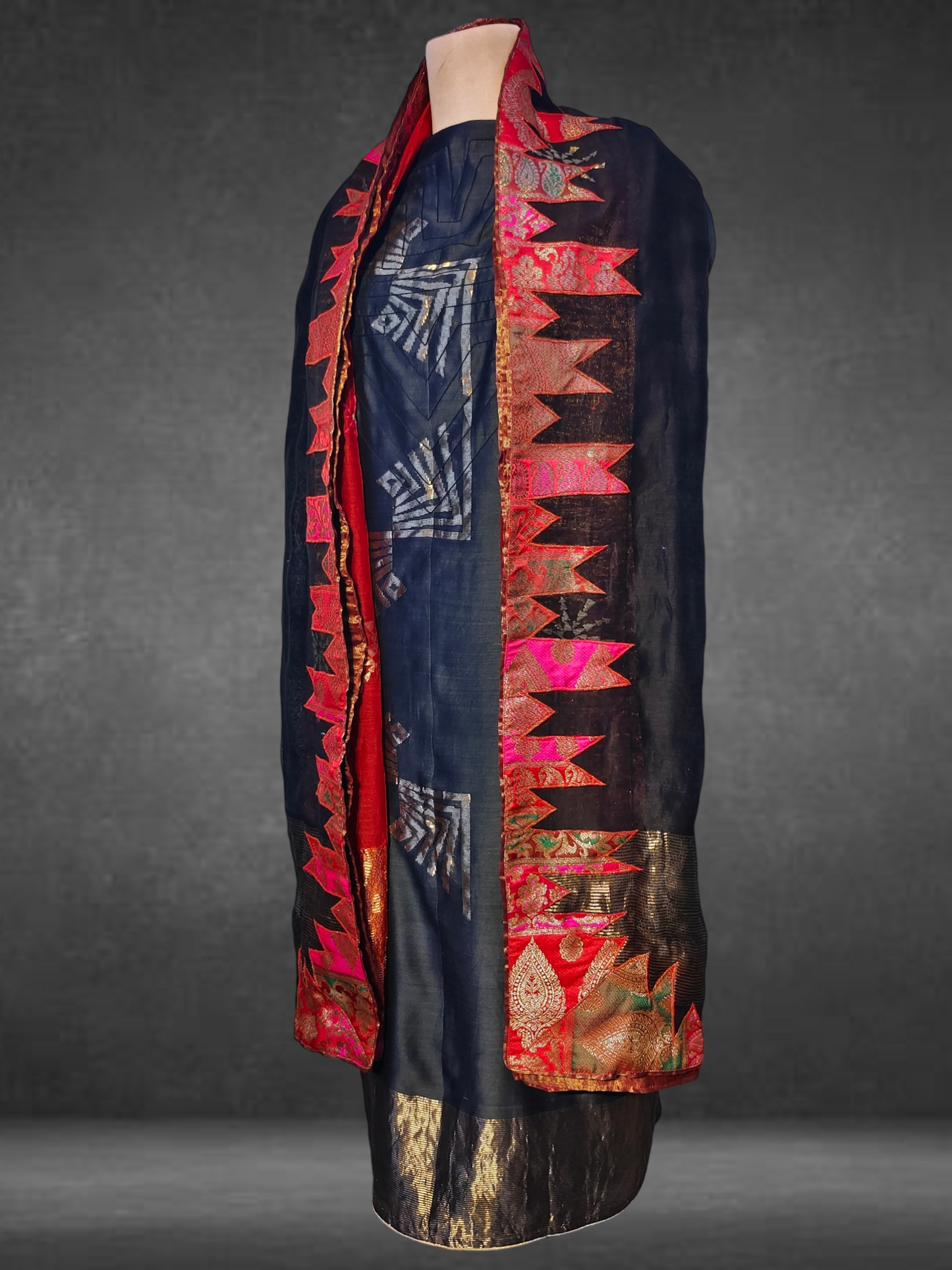 Semi Stitched Formal Chanderi Suitset