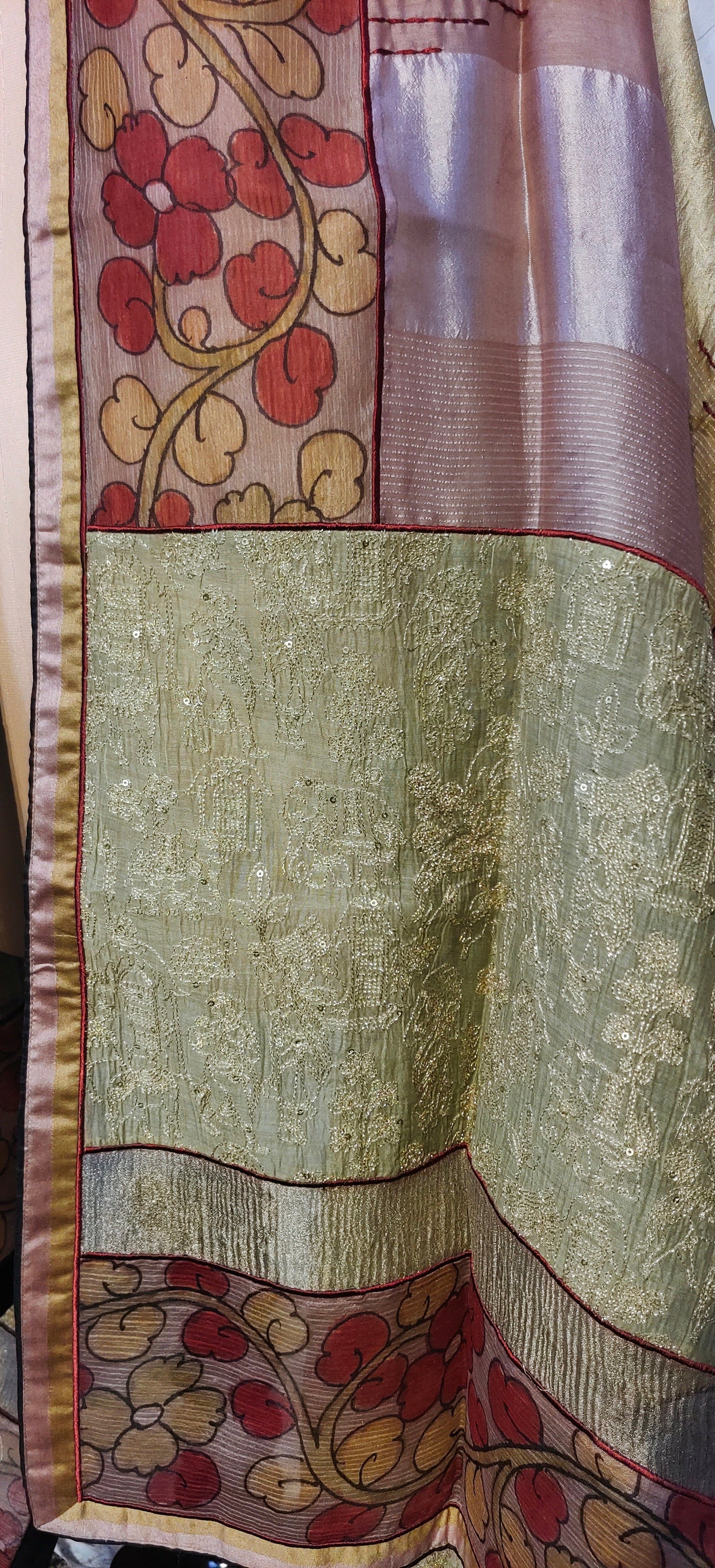 Semi Stitched Formal Chanderi Dupatta