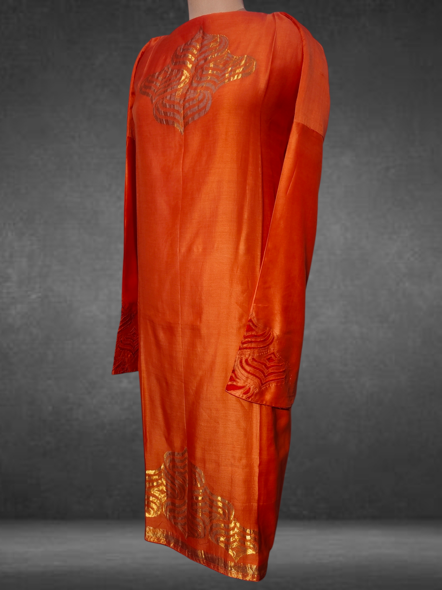 Semi Stitched Formal Chanderi suitset