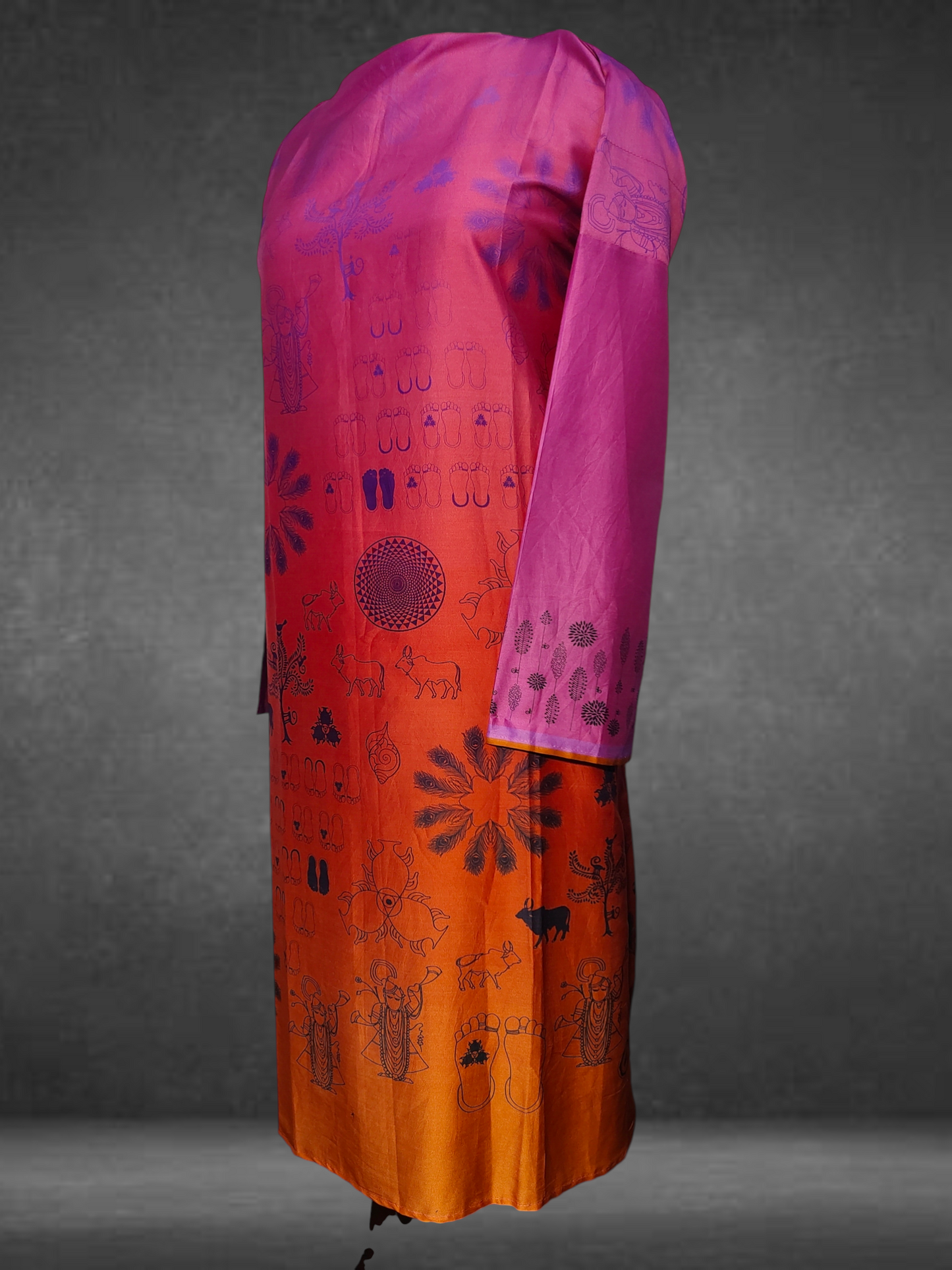 Semistitched Chanderi casual Suitset