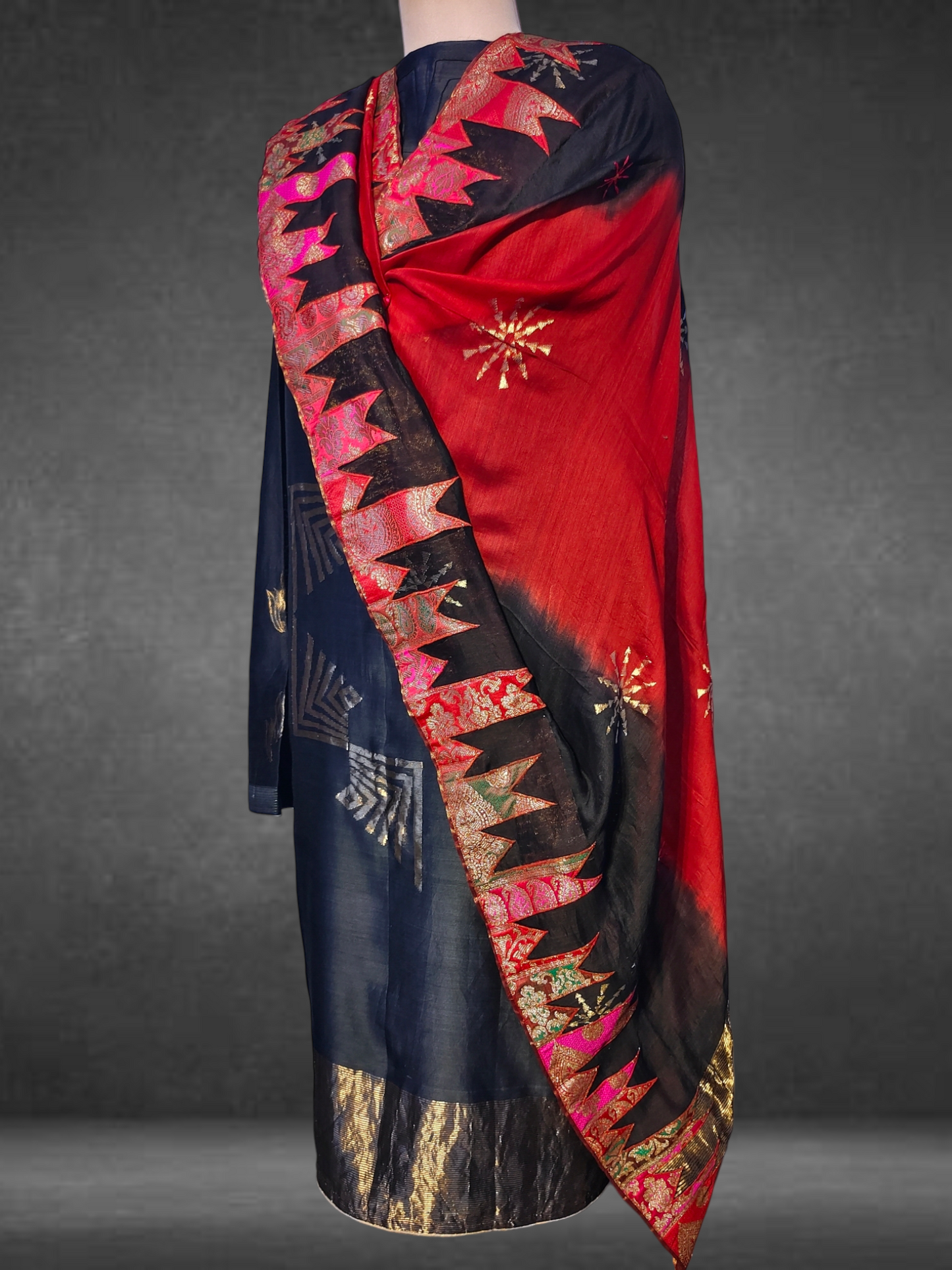 Semi Stitched Formal Chanderi Suitset