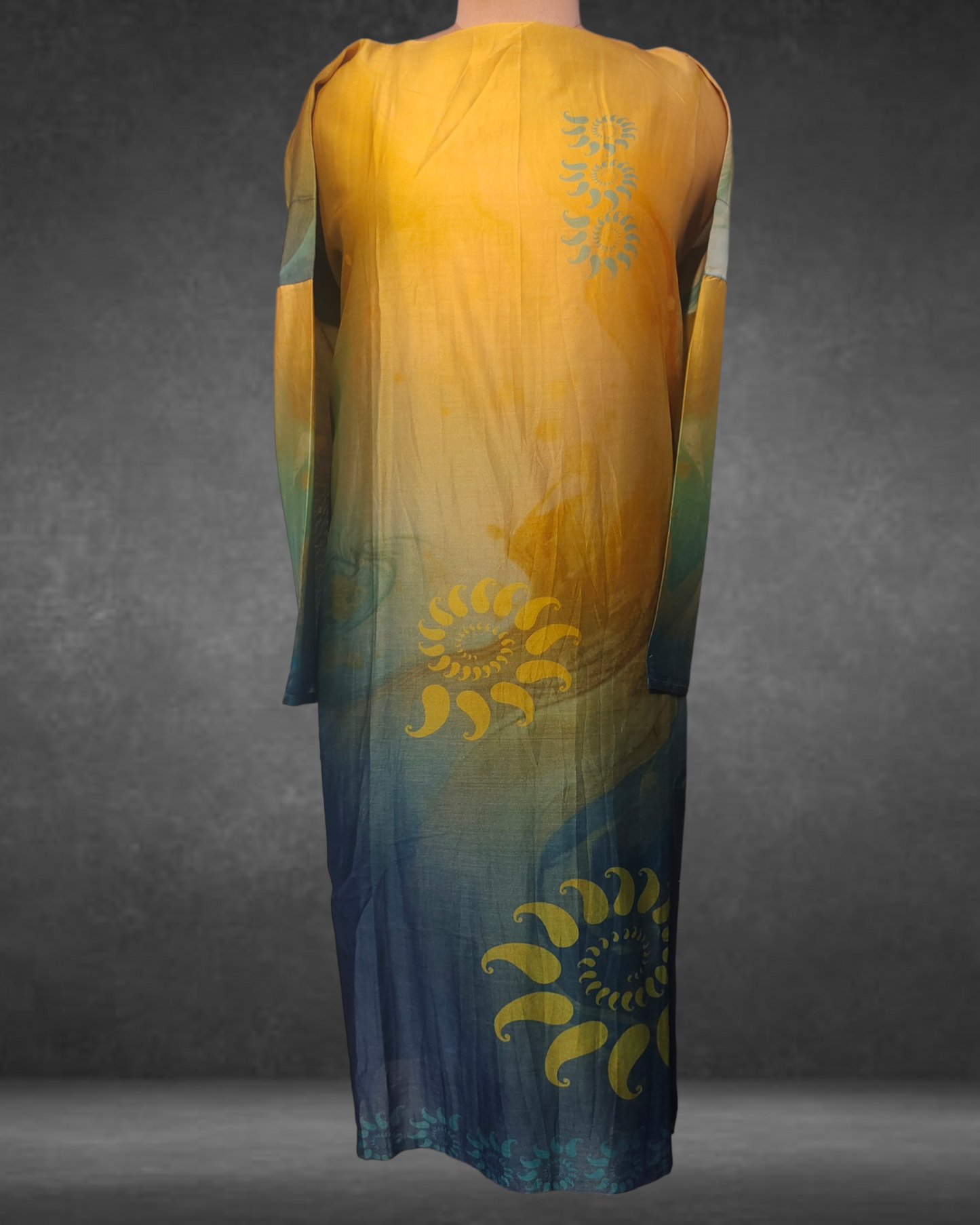 Semistitched Silk linen Kota Casual Kurta