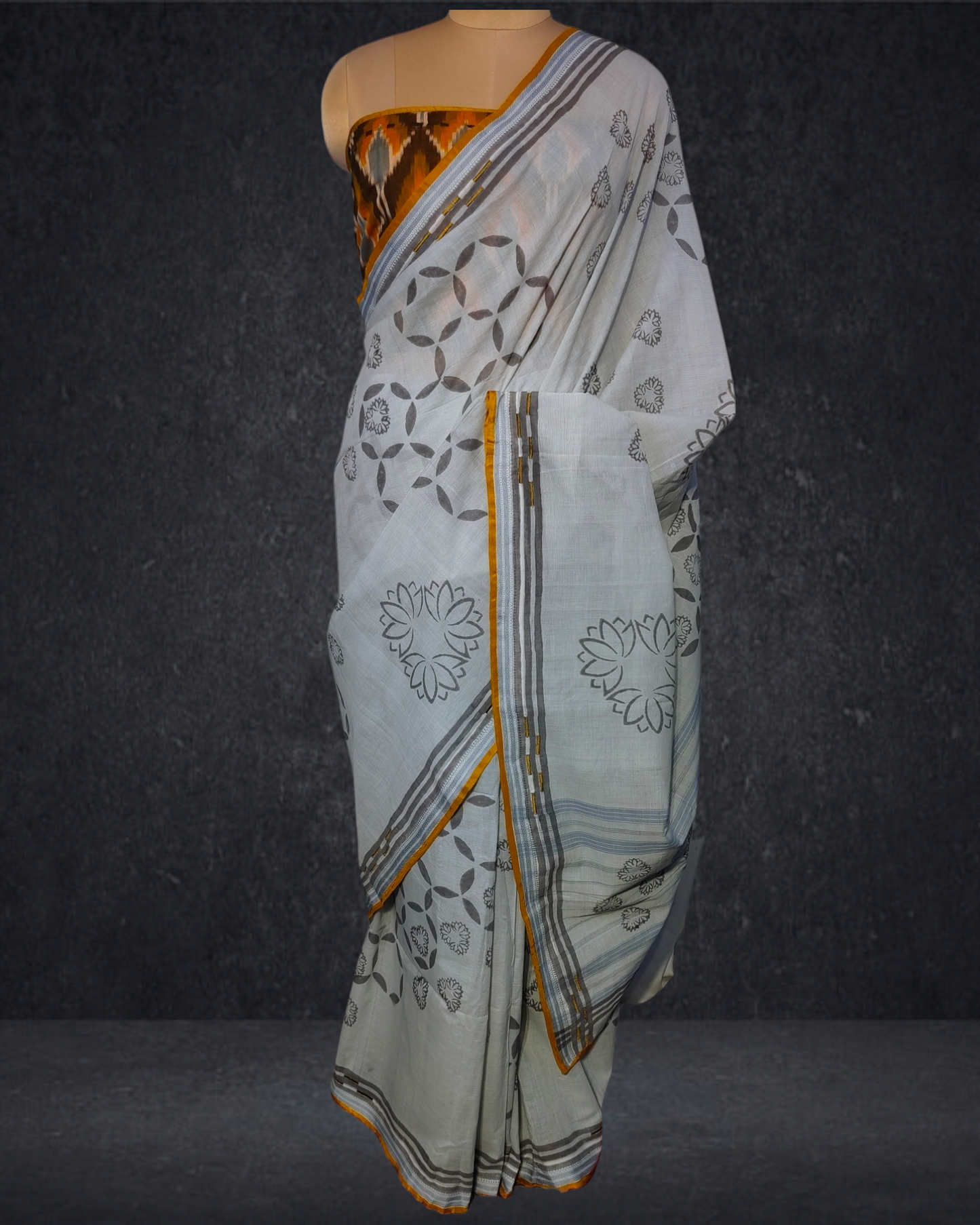 Block Printed cotton Saree