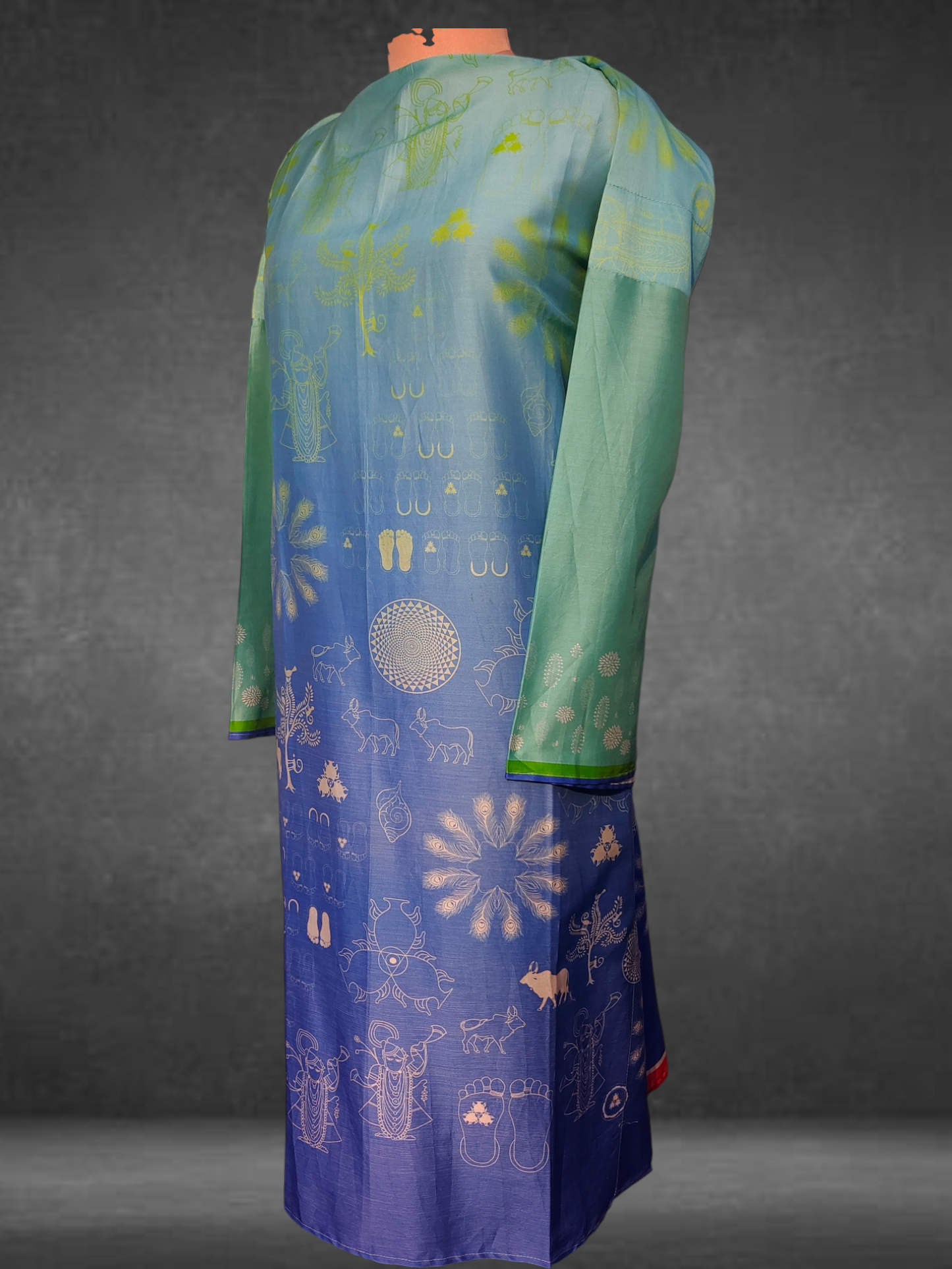 Semistitched Chanderi casual Suitset