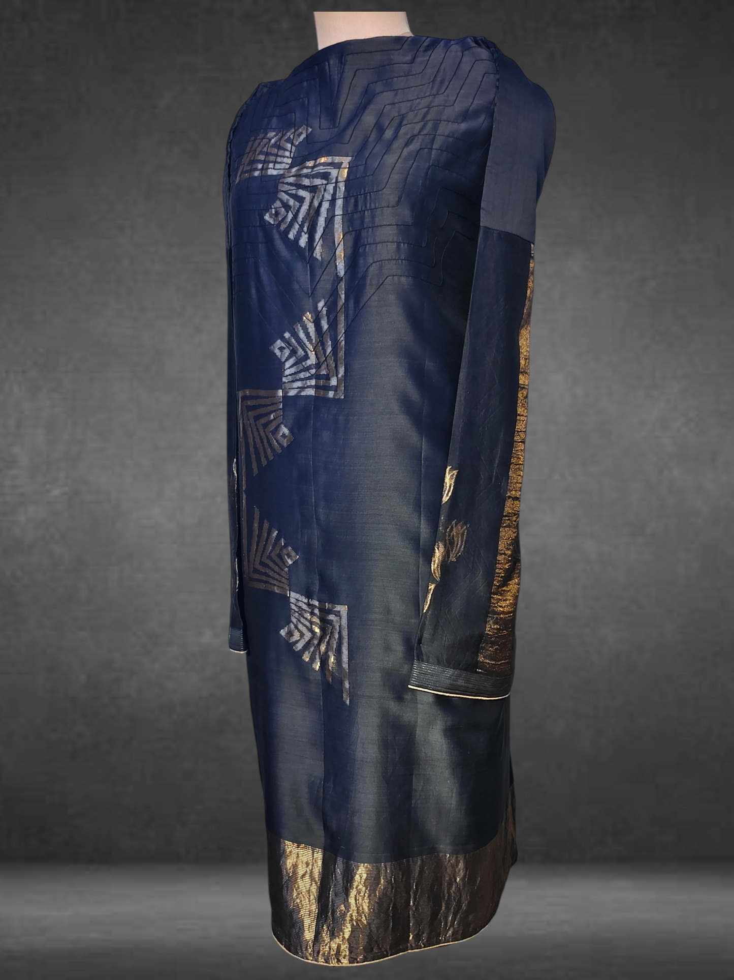 Semi Stitched Formal Chanderi Suitset