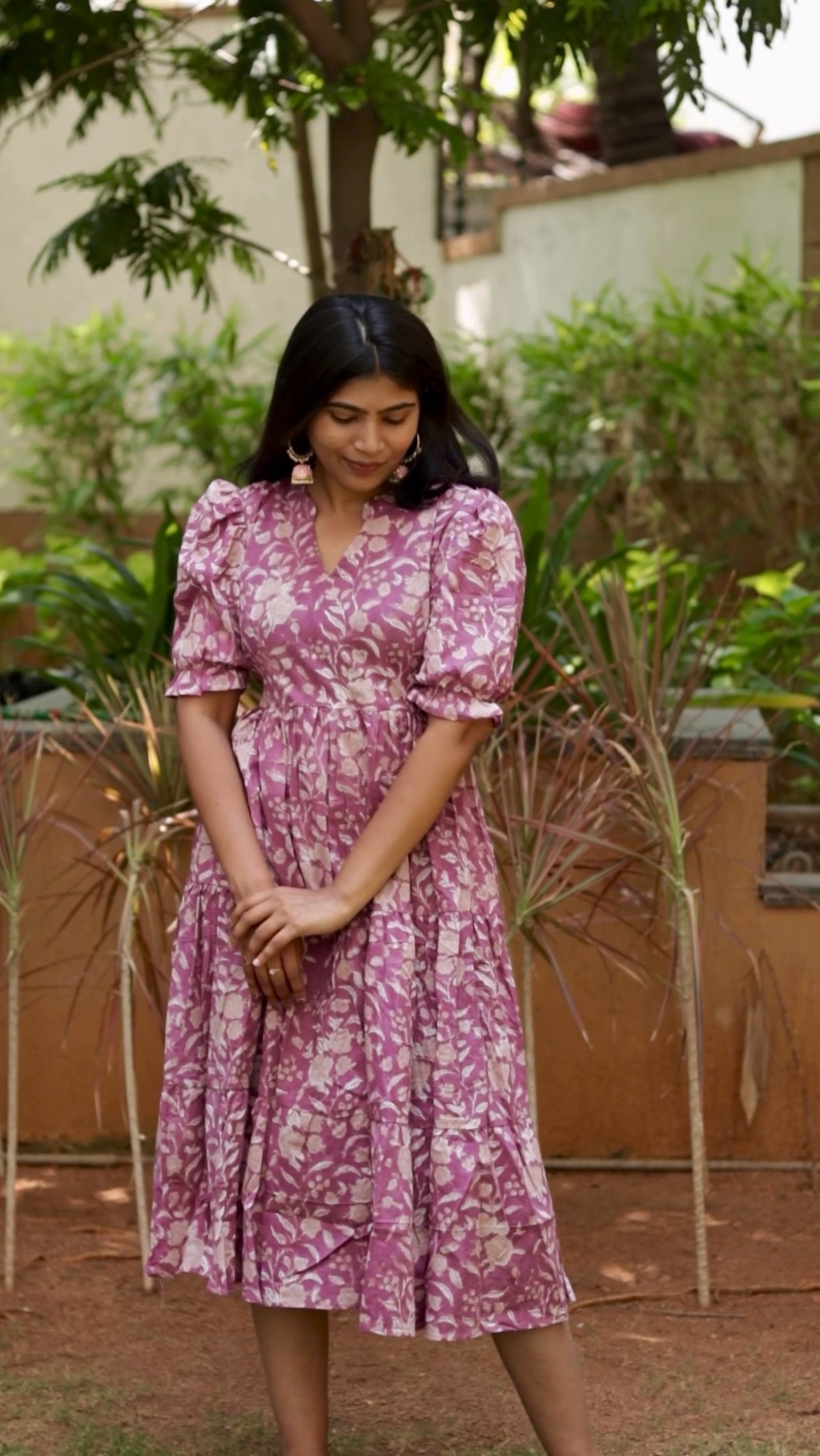 Arya SoftBloom Premium Handwoven Cotton Dress