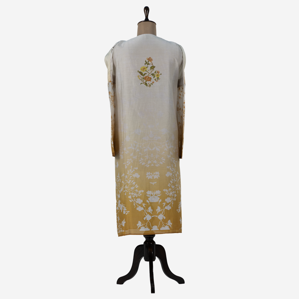 Semi Stitched Cotton Casual Suit Set