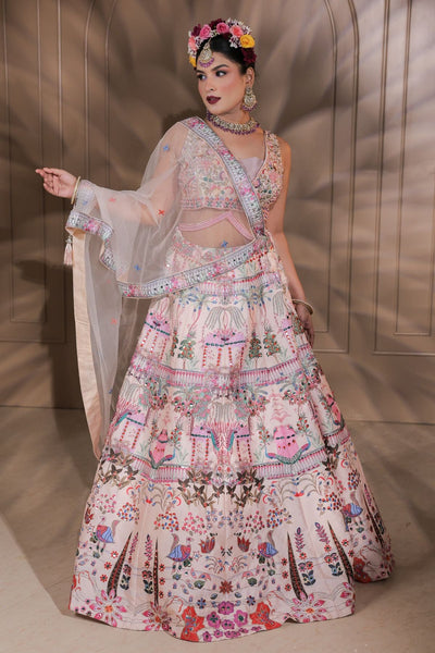 Heritage Bloom Designer Lehenga