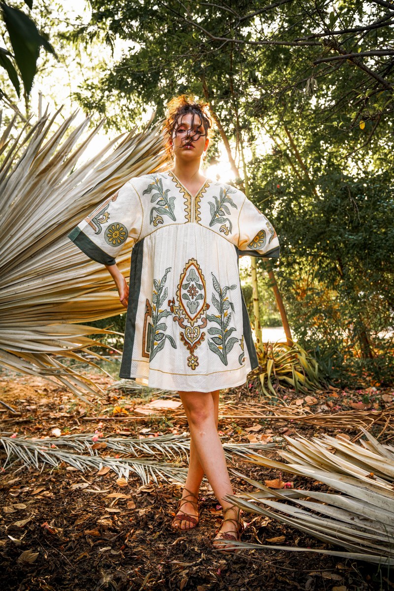 Myra Limited Edition Embroidery Shorts Dress 🔥