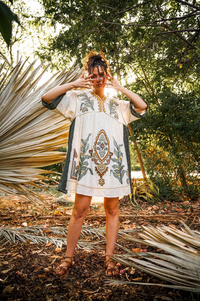 Myra Limited Edition Embroidery Shorts Dress 🔥