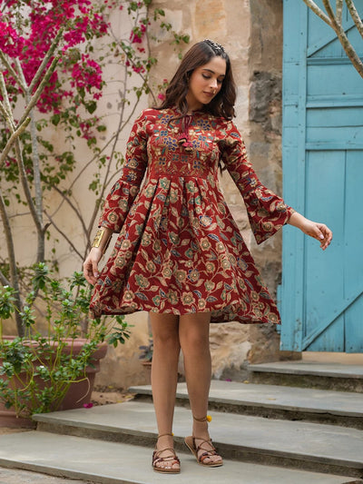 ZYZYX Collection Red Cotton Dress