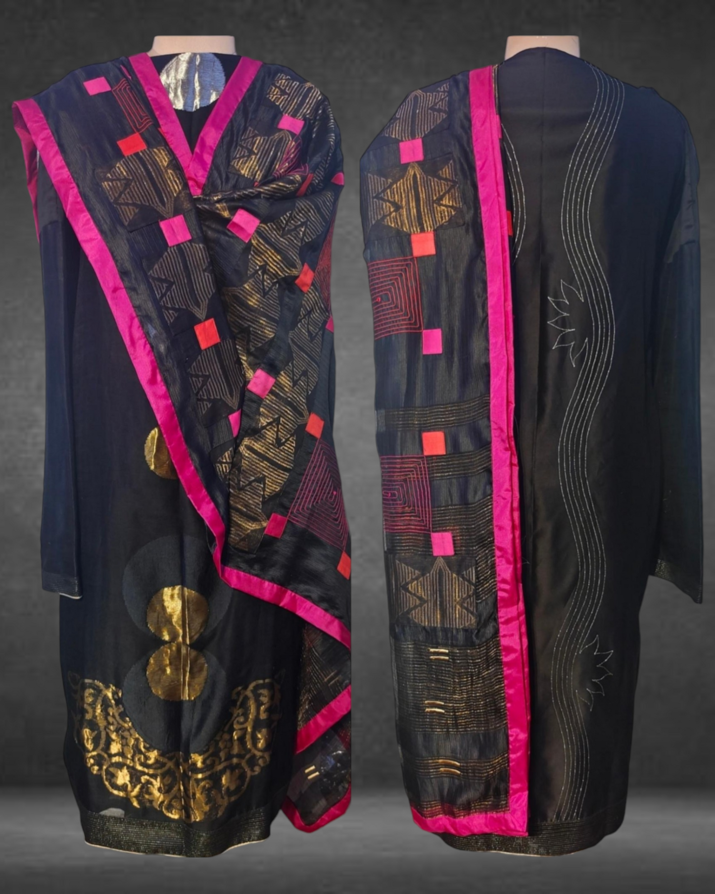 Semi Stitched Formal Chanderi Suit Set