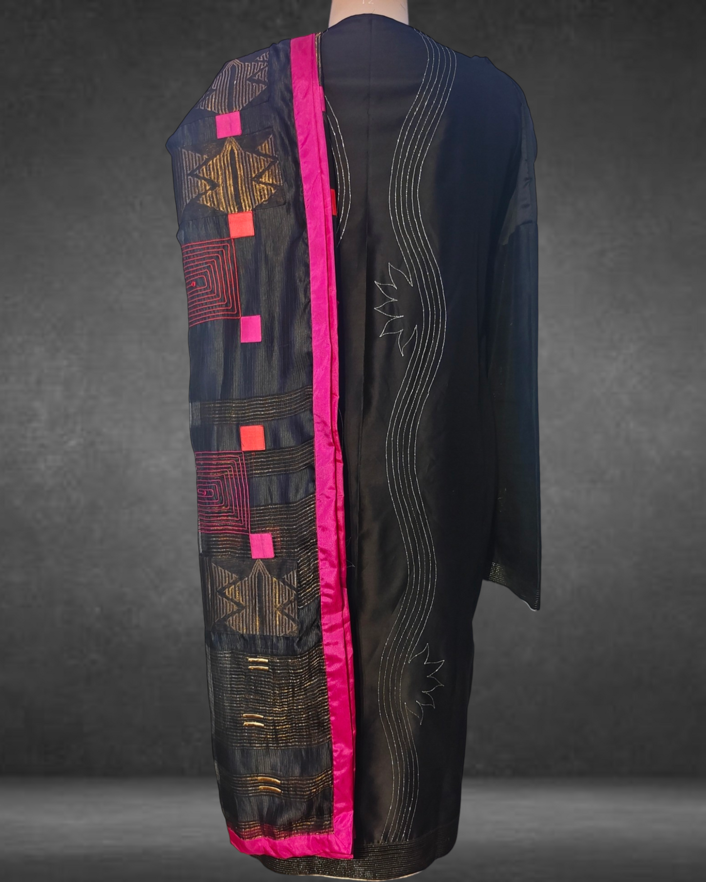 Semi Stitched Formal Chanderi Suit Set