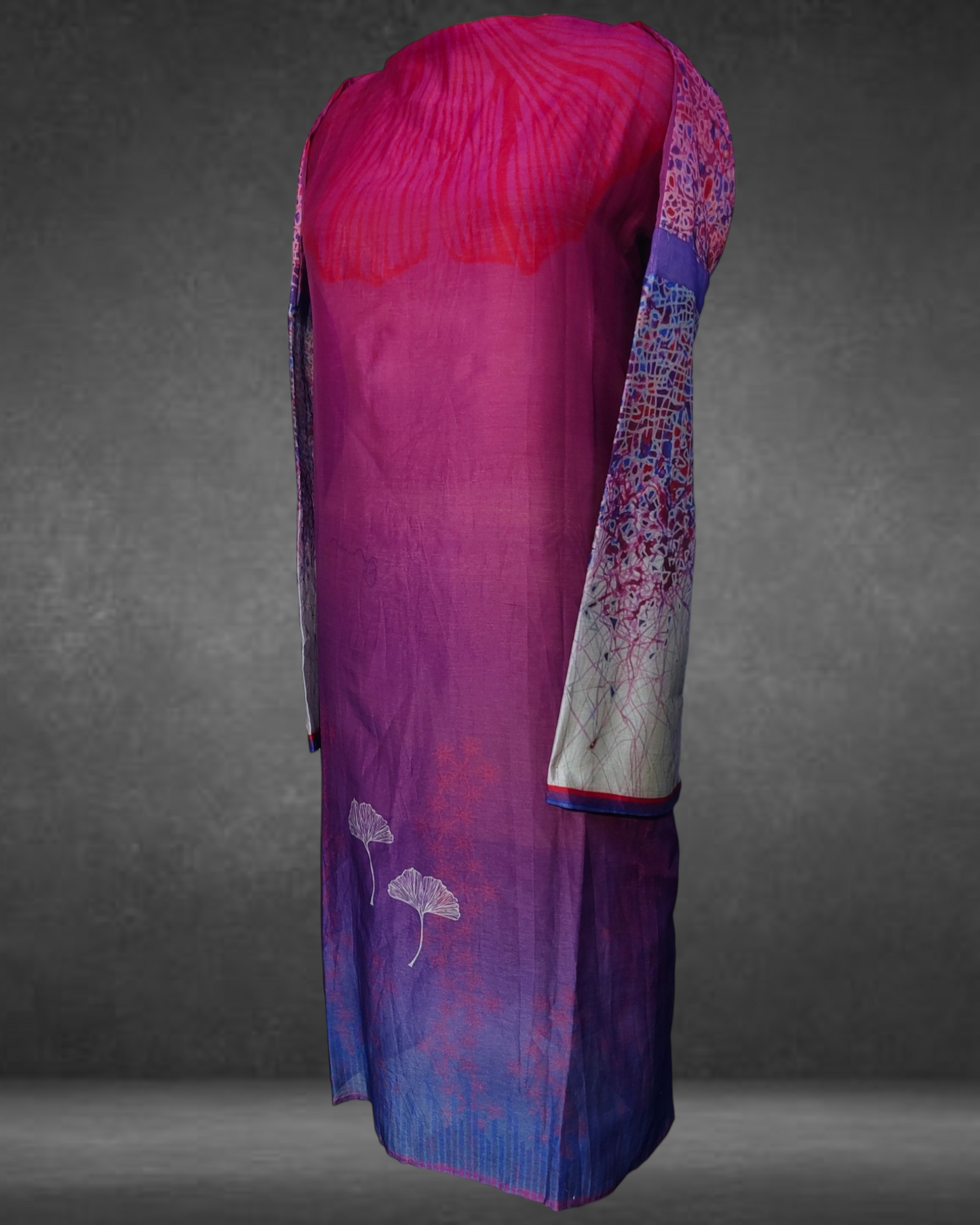Semistitched Chanderi Casual Suitset