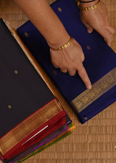 Kanjivaram silks with small borders